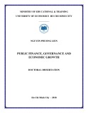 Doctoral dissertation: Public finance, governance and economic growth