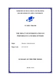 Summary of the PhD thesis: The impact of diversification on performance and risk of firms
