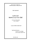 Luận án Tiến sĩ Ngôn ngữ: Lập luận trong luật tục Êđê