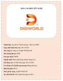 Báo cáo khuyến nghị Digiworld