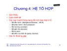 Bài giảng Kỹ thuật số - Chương 4: Hệ tổ hợp (Slide)