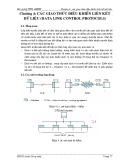 Bài giảng Thông tin dữ liệu và mạng máy tính - Chương 4: Các giao thức điều khiển liên kết dữ liệu (data link control protocols)