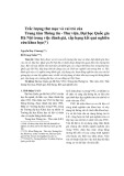 Trắc lượng thư mục và vai trò của Trung tâm Thông tin - Thư viện, Đại học Quốc gia Hà Nội trong việc đánh giá, xếp hạng kết quả nghiên cứu khoa học