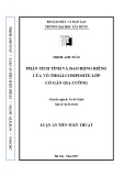 Luận án tiến sĩ Kỹ thuật: Phân tích tĩnh và dao động riêng của vỏ thoải composite lớp có gân gia cường