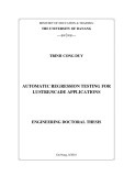 Engineering doctoral thesis: Automatic regression testing for Lustre/SCADE applications