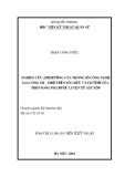 Tóm tắt Luận án tiến sĩ Kỹ thuật: Nghiên cứu ảnh hưởng của thông số công nghệ gia công cơ nhiệt đến tổ chức và cơ tính của thép song pha được luyện từ sắt xốp