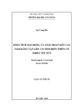 Luận án tiến sĩ Cơ học: Phân tích dao động và chẩn đoán kết cấu dầm bằng vật liệu cơ tính biến thiên có nhiều vết nứt