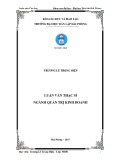 Luận văn Thạc sĩ ngành Quản trị kinh doanh: Hoàn thiện hoạt động Marketing xã hội sản phẩm thuốc điều trị HIV/AIDS tại Hải Phòng đến năm 2020