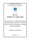 Khóa luận tốt nghiệp Quản trị doanh nghiệp: Phân tích Bảng cân đối kế toán nhằm đánh giá công tác quản lý và sử dụng tài sản, nguồn vốn tại công ty Cổ phần điện tử Hải Phòng