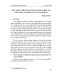 Thực trạng kiểm tra đánh giá kết quả học tập môn tiếng Anh lớp 6 cải cách tại Tp. Hồ Chí Minh