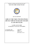 Báo cáo chuyên đề: Khảo sát thực trạng tình hình sử dụng đất phát triển đô thị tại quận Ninh Kiều TP. Cần Thơ năm 2018