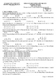Đề KSCL giữa HK1 môn Toán 11 năm 2018-2019 có đáp án - Trường THPT Bùi Thị Xuân