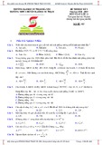 Đề thi học kì 1 môn Toán 11 năm 2018-2019 có đáp án - Trường THPT chuyên Đại học Sư Phạm