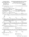Đề thi thử THPT Quốc gia lần 1 môn Toán 11 năm 2018-2019 có đáp án - Trường THPT Ngô Quyền