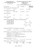 Đề thi khảo sát năng lực lần 4 môn Toán 11 năm 2018-2019 có đáp án - Trường THPT Triệu Quang Phục