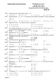 Đề thi KSCL lần 1 môn Toán 11 năm 2018-2019 có đáp án - Trường THPT Nguyễn Đăng Đạo