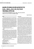 Nghiên cứu đánh giá hiệu quả bộ xúc tác (CuO)0,3-(MnO2)0,7/Al2O3-CeO2-ZrO2/FeCrAl trên động cơ ôtô con