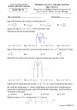 Đề thi KSCL lần 1 môn Toán 12 năm 2019-2020 có đáp án - Trường THPT Đoàn Thượng