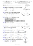 Đề kiểm tra tập trung HK1 môn Toán 12 năm 2018-2019 có đáp án - Trường THPT Marie Curie