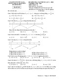 Đề kiểm tra tập trung lần 1 HK1 môn Toán 12 năm 2018-2019 có đáp án - Trường THPT Lê Thanh Hiền