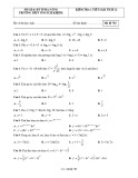 Đề kiểm tra 1 tiết chương 2 Giải tích 12 năm học 2018-2019 có đáp án - Trường THP Ông Ích Khiêm