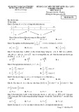Đề thi KSCL THPT Quốc gia lần 3 môn Toán 12  năm 2018-2019 có đáp án - Trường THPT chuyên Vĩnh Phúc