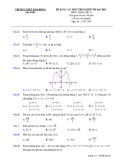Đề thi KSCL môn Toán 12 theo khối thi ĐH lần 3 năm 2018-2019 có đáp án - Trường THPT Hàm Rồng