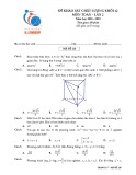 Đề thi KSCL lần 2 môn Toán 12 năm 2018-2019 có đáp án - Trường THCS&THPT M.V Lômônôxốp