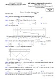 Đề thi KSCL THPT Quốc gia lần 1 môn Toán 12  năm 2018-2019 có đáp án - Trường THPT Nguyễn Viết Xuân