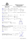 Đề kiểm tra giữa HK1 môn Toán 12 năm 2018-2019 có đáp án - Trường THCS&THPT Lương Thế Vinh