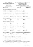 Đề thi kiểm định chất lượng môn Toán 12 năm 2018-2019 có đáp án - Trường THPT Yên Phong số 2