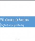 Bài giảng Viết bài quảng cáo Facebook – Sáng tạo nội dung và nguyên tắc chung