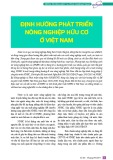 Định hướng phát triển nông nghiệp hữu cơ ở Việt Nam