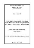 Tóm tắt luận văn Thạc sĩ: Phát triển chương trình du lịch sinh thái tại công ty trách nhiệm hữu hạn lữ hành Khoa Trần