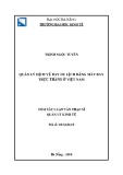 Tóm tắt luận văn Thạc sĩ Quản lý kinh tế: Quản lý dịch vụ bay du lịch bằng máy bay trực thăng ở Việt Nam