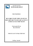 Tóm tắt luận văn Thạc sĩ: Hoàn thiện tổ chức thông tin kế toán trong điều kiện ứng dụng ERP tại Công ty Cổ phần Sản suất Thép Việt Mỹ