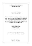 Tóm tắt luận văn Thạc sĩ: Phân tích các nhân tố ảnh hưởng đến hiệu quả tài chính của các Công ty sản xuất hàng tiêu dùng niêm yết trên thị trường chứng khoán Việt Nam