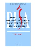 Tài liệu tập huấn Pisa 2015 và các dạng câu hỏi do OECD phát hành lĩnh vực toán học