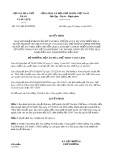 Quyết định số 1217/2019/QĐ-BVHTTDL
