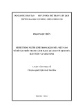 Luận văn Thạc sĩ Nghệ thuật sân khấu: Hình tượng người lính trong kịch múa việt nam về đề tài chiến tranh cách mạng qua hai vở kịch múa đất nước và nhân sinh