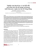 Nghiên cứu thạch học và sự biến đổi sau trầm tích của đá móng carbonate tuổi Paleozoic ở phía tây bắc bể Sông Hồng