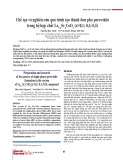 Chế tạo và nghiên cứu quá trình tạo thành đơn pha perovskite trong hệ hợp chất La1-xSr x CoO3 (x=0,1; 0,3; 0,5)