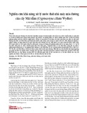 Nghiên cứu khả năng xử lý nước thải nhà máy mía đường của cây Mái dầm (Cryptocoryne ciliata Wydler)