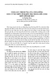 Năng lực thích ứng của cộng đồng dân cư ven biển tỉnh Bến Tre trong bối cảnh biến đổi khí hậu