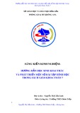 SKKN: Hướng dẫn học sinh khai thác và phát triển một số bài tập hình học trong Sách giáo khoa Toán 7