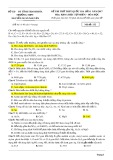 Đề thi thử lần 1 THPT Quốc gia năm 2017 môn Hóa học có đáp án - Trường THPT Nguyễn Xuân Nguyên