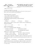 Đề thi thử lần 1 THPT Quốc gia năm 2017 môn Hóa học có đáp án - Trường THPT Trần Hưng Đạo