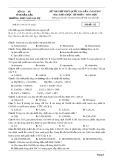 Đề thi thử lần 1 THPT Quốc gia năm 2017 môn Hóa học có đáp án - Trường THPT Ngô Gia Tự (Đắk Lắk)