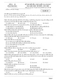Đề thi thử lần 1 THPT Quốc gia năm 2017 môn Hóa học có đáp án - Sở GD&ĐT tỉnh Vĩnh Phúc
