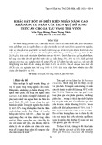 Khảo sát một số điều kiện nhằm nâng cao khả năng tự phân của trùn quế bổ sung thức ăn cho gà tàu vàng thả vườn